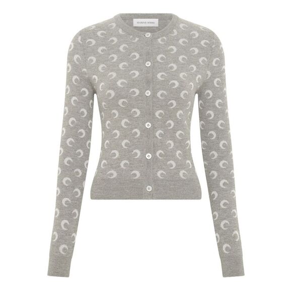 Marine Serre Tops - Marine Serre Women's Sweaters Light Grey